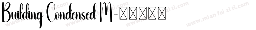 Building Condensed M字体转换